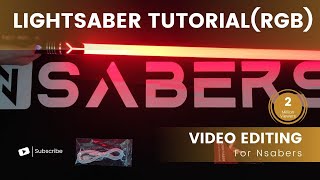 Mandolorian Lightsaber RGB Tutorial  Nsabers [upl. by Gauntlett]