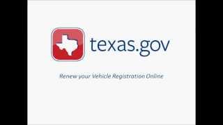 Texasgov Vehicle Registration Renewal Demo Video [upl. by Ricardama]