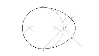 How to draw an egg shaped oval knowing the length of its minor axis [upl. by Yspyg765]