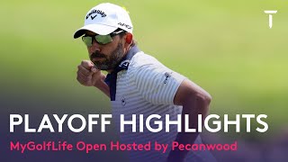 PlayOff Highlights  2022 MyGolfLife Open hosted by Pecanwood [upl. by Mel]