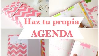 Como hacer una AGENDA  ó libretaencuadernado básico [upl. by Lustig]