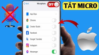 Cách tắt micro trên iPhone  2024 [upl. by Mauretta]