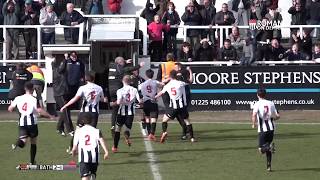 GOLAZO  Tyler Harveys 94th minute halfway line winner v Weston Super Mare 28316 [upl. by Gnay]