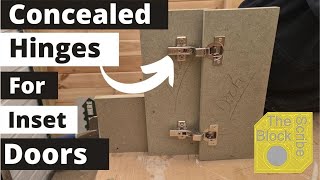 How to fit concealed hinges for inset door blockscribe jig [upl. by Trauts]