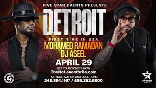 Mohamed Ramadan and DJ Aseel Detroit USA Concert 2023 [upl. by Callista]