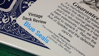 Vintage Deck Review Blue Seals [upl. by Ettevahs]