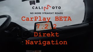 Calimoto CarPlay Beta 722  Direkt Navigation und App Crash [upl. by Akeimat249]