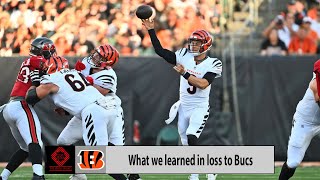 Big Takeaways We Learned About The Cincinnati Bengals Offense after Preseason Game vs Bucs  81024 [upl. by Nnael915]