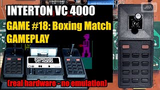 Interton VC 4000 Game 18 Boxing match Boxkampf Gameplay real hardware  no emulation [upl. by Gurl]