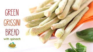 Spinach Grissini Breadstick Recipe [upl. by Rats]