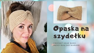 Opaska na szydełku twist headband crochet ear warmer [upl. by Tarah855]