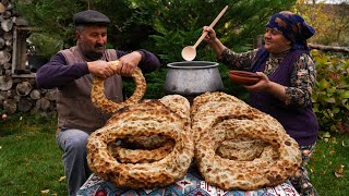 Stones Baked Bread Recipe  Unique Outdoor Baking [upl. by Galanti325]