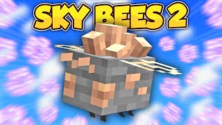 Minecraft Sky Bees 2  IRON BEES RESOURCE HONEYCOMBS amp NETHER QUARTZ 2 Modded Questing Skyblock [upl. by Golding]