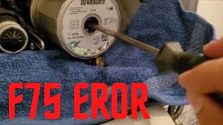 Vaillant F75 eror code pump failure pump lockout [upl. by Gervais]