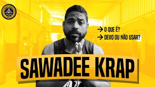 O QUE SIGNIFICA SAWADEE KRAP NO MUAYTHAI PV65 [upl. by Lilla]