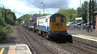 Balfour Beattys Class 20 plus GBRF amp HNRail at Melton Mowbray 95 [upl. by Glasgo961]