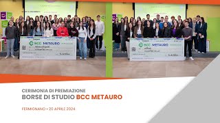 Cerimonia di premiazione borse di studio Bcc Metauro [upl. by Barina345]