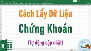 Cách lấy dữ liệu chứng khoán trực tiếp trên Excel tự động cập nhật [upl. by Atinyl504]