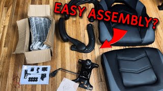 DUMOS Gaming Chair  Assembly amp Review [upl. by Aihseit]