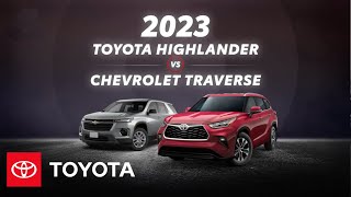 2023 Toyota Highlander vs 2023 Chevrolet Traverse  Toyota [upl. by Enyledam]