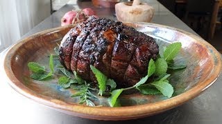 Roast Leg of Lamb with Pomegranate Garlic amp Herbs  Easter Lamb Recipe [upl. by Panta]