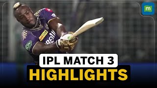 IPL 2024 Match 3 Highlights  KKR Bags Victory By Four Runs Against Sunrisers Hyderabad [upl. by Tatianas]