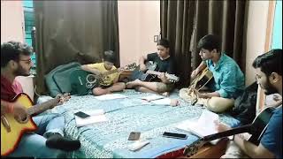 quot Coffee Houser Sei Addata  Manna Dey quot Guitar Cover by Students II Ruddra Musical Academy II [upl. by Adali626]