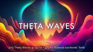 Bilateral Stimulation 963hz ISOCHRONIC  THETA 144hz Pure Tone  SourceGod Consciousness [upl. by Cochran]