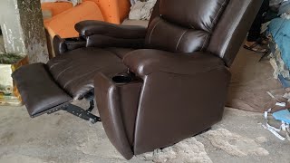 Diy Recliner sofa chair in pakistan Karachi How To Make Recliner sofa chair leather Fabric [upl. by Jeralee806]