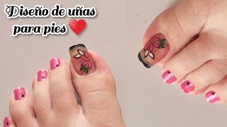 Toenail  Diseño de uñas para pies ♥️ Uñas para pies 🦋❤️‍🩹 [upl. by Yentruocal]