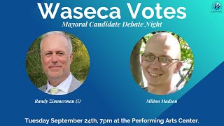 Waseca Mayoral Debate 2024 [upl. by Hoshi]