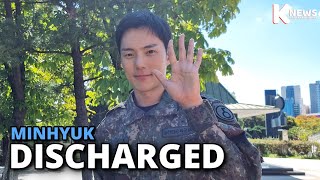 Who Surprised MONSTA X Minhyuk When He Was Discharged From The Military 🤔 [upl. by Dnomhcir998]