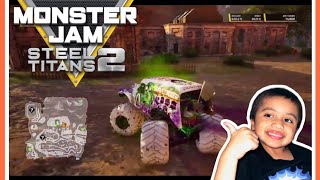 Monster Jam Steel Titans 2 Exploring All Maps And Inverse Trucks [upl. by Halbert]