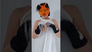 Halloween mask reveal alterhuman theriancat theriopithy therian catmask halloween cat fyp [upl. by Orlena]