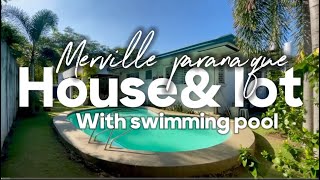 L21924 Merville paranaque house amp lot with swimming pool 560 sqm clean title  ready for occupancy [upl. by Ierna314]