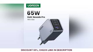 UGREEN 65W GaN Charger Type C Quick Charge 40 30 USB Charger For iPhone 16 15 14 Pro Macbook Air L [upl. by Philina614]