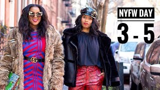 NYFW Day 35 Fashion Shows NYC Brunch  No Invite  Monroe Steele [upl. by Frum]