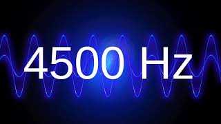 4500 Hz clean pure sine wave TEST TONE 45 khz frequency [upl. by Sharia876]