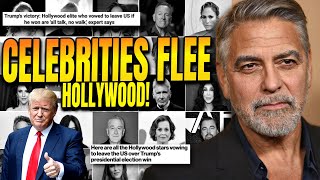 Celebrities FLEE America Hollywood BEGS Stars to Stay in United States After Election [upl. by Wobniar]