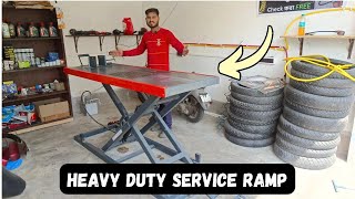 Bike Service Ramp Review Price amp Installation  Where to buy theindianworkshop [upl. by Pietrek814]