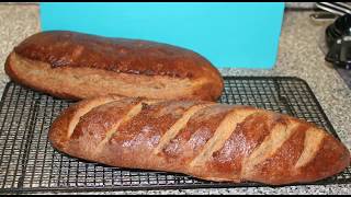 Rustic Bread from Jeffrey Hamelmans Bread A Bakers Book of Techniques and Recipes [upl. by Torhert]