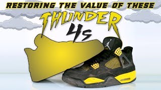 Restoring the value to a pair of Thunder 4s  Restorations with Vick Almighty [upl. by Chet]