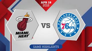 Philadelphia 76ers vs Miami Heat Game 3 April 19 2018 [upl. by Lara]