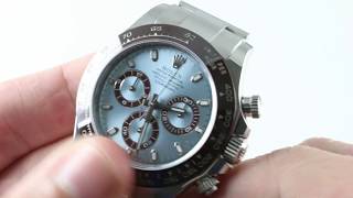 Rolex Daytona PLATINUMANNIVERSARY 116506 Daytona Luxury Watch Review [upl. by Ofloda101]