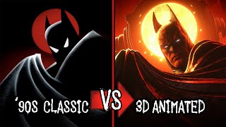 I remade Batmans animated series intro in 3D  Side by side comparison [upl. by Cale]