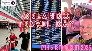 Orlando Travel Day 2023  Heathrow to Orlando  Premier Inn  Virgin  Disney’s Coronado Springs [upl. by Nahtnahoj]