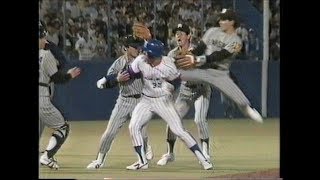 1989531 1試合で2度乱闘！ コーチが投手を外野まで追い回す！ [upl. by Ariat]