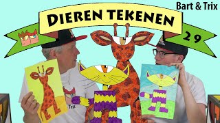 HOE TEKEN JE DIEREN  Grappige teken video [upl. by Nomor40]