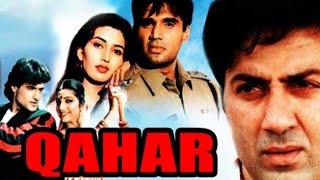 Qahar sunny deol sunil shetty movie hindi fact and story Bollywood movies review explained [upl. by Baerman27]