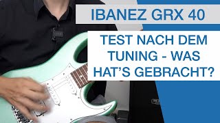 RETEST Ibanez GRX 40  Hat sich das Tuning geloht aus quotPimp my Axequot [upl. by Medeah231]